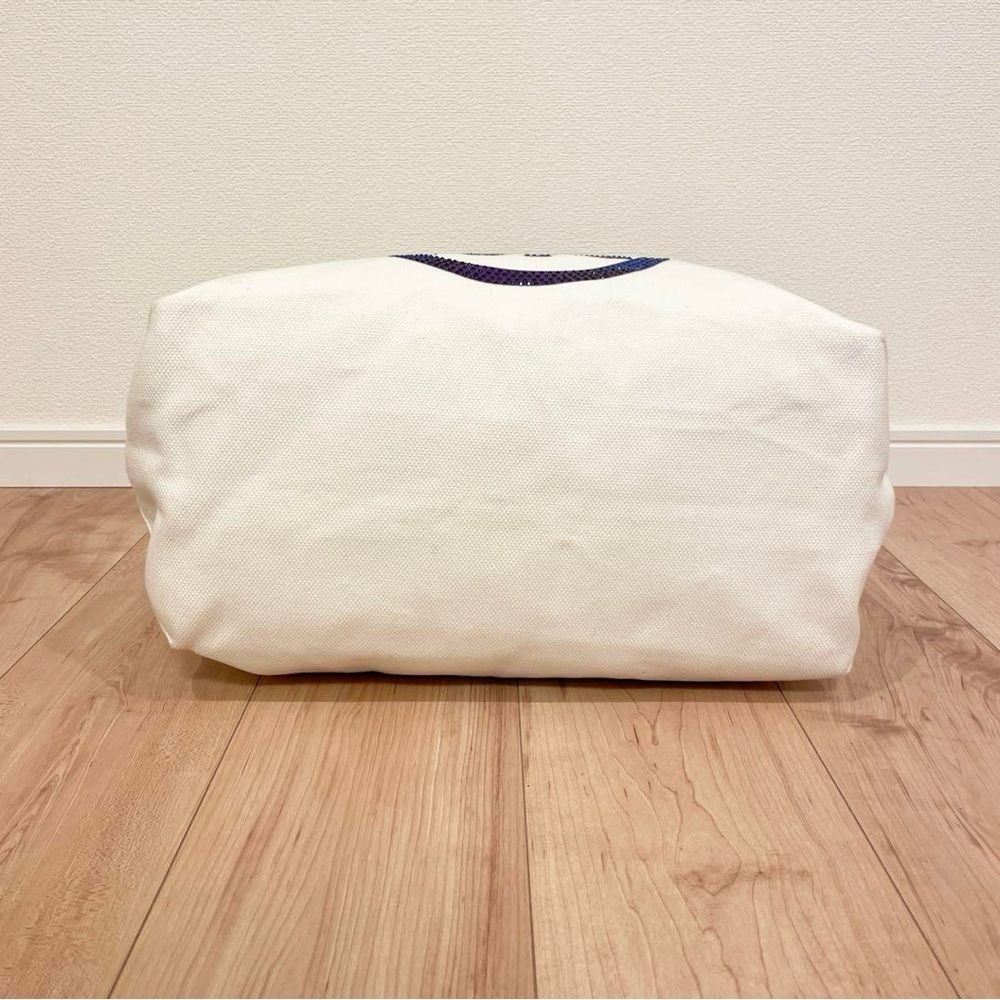 MICHAEL KORS LARGE EMBELLISHED LOGO CANVAS TOTE BAG - Picture 7 of 12